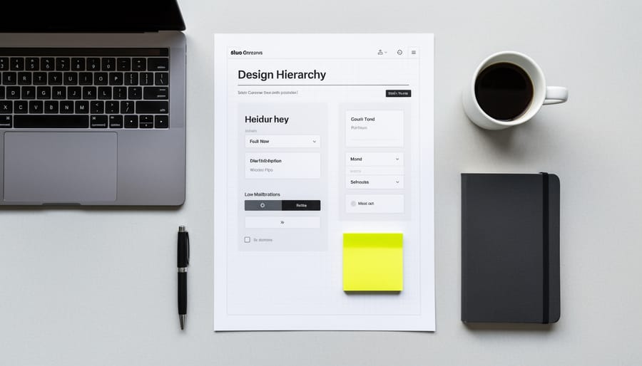 Resume-style paper with a single teal accent note and highlighter on a desk to represent strategic color accents